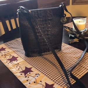 Brahmin croc embossed crossbody.